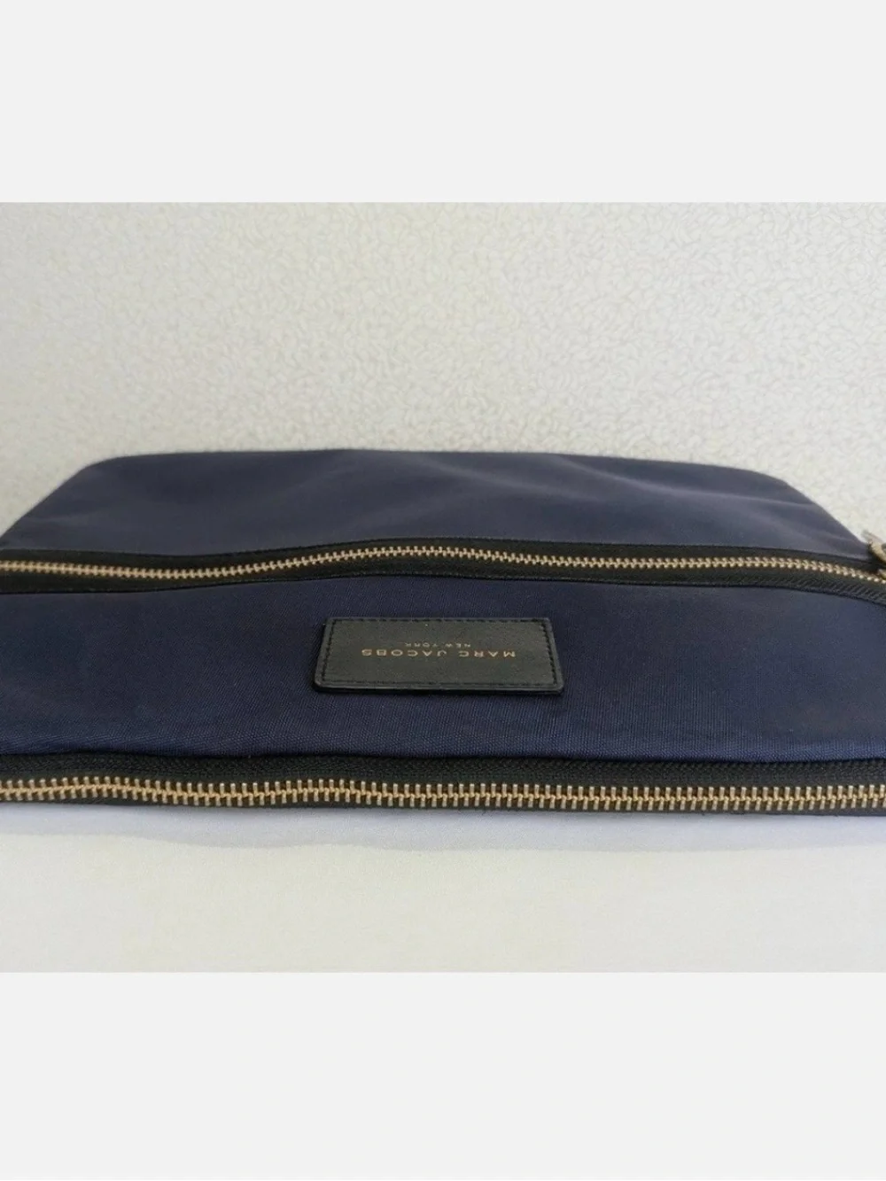 MARC JACOBS Nylon Laptop Sleeve Bag Pouch Navy Blue.